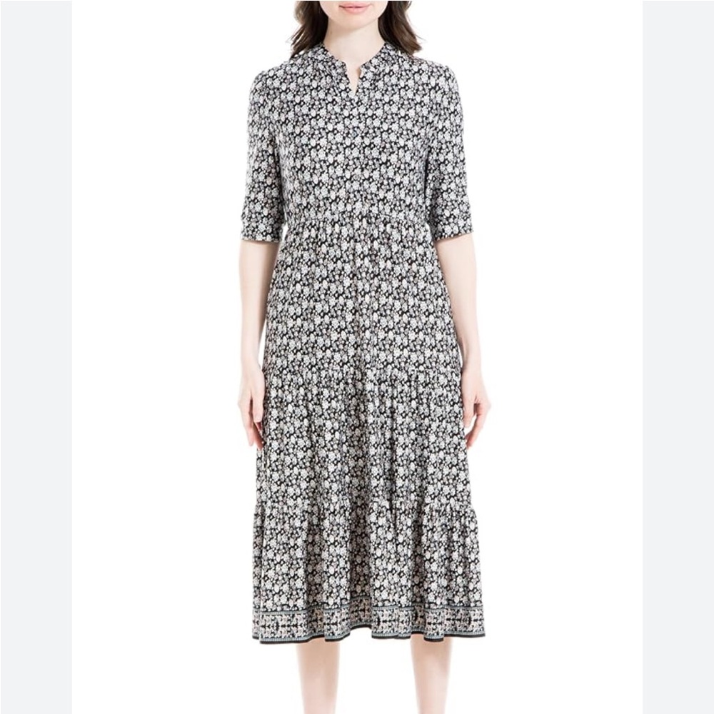 Max Studio Everyday Printed Midi Dress XL